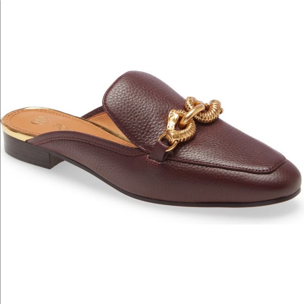 Tory Burch burgundy loafers